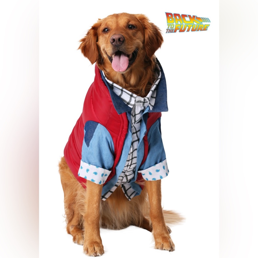 Marty McFly Dog Costume Back to the Future - Medium